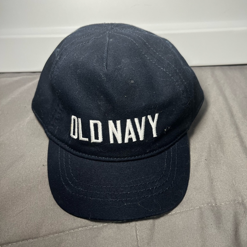 Old Navy Baseball Cap Hat‎ Navy Toddler Boy Size XS Elastic Back